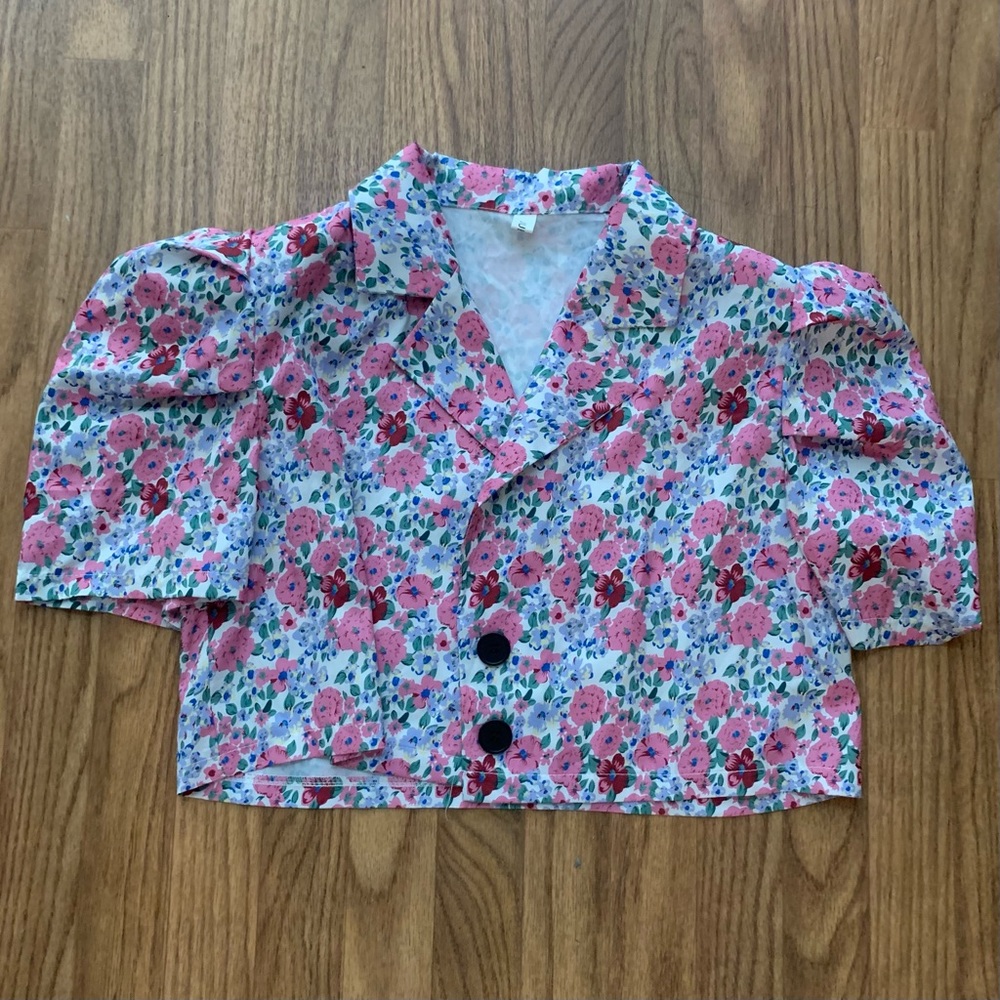 Multi Color Crop Jacket - image 1
